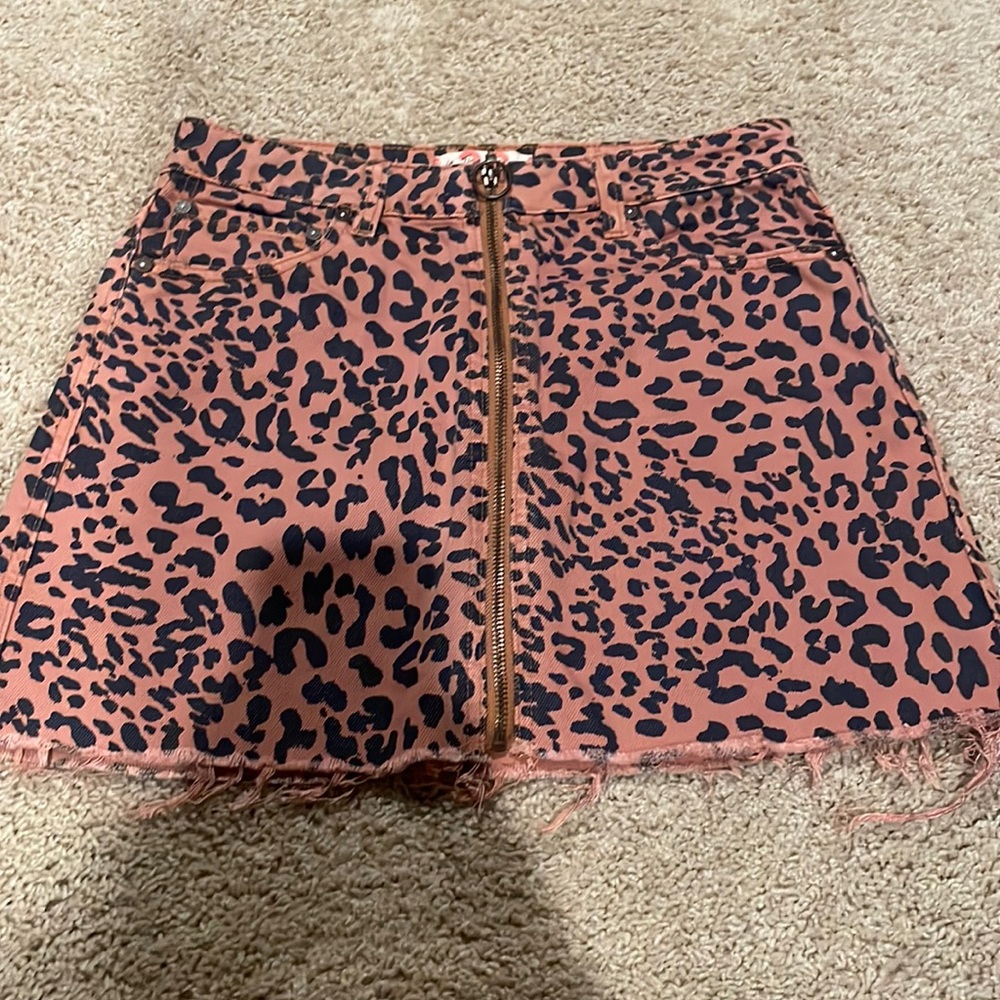 Free People denim skirt